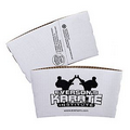 White Coffee Cup Sleeves - Quick Ship